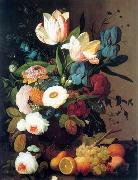 unknow artist, Floral, beautiful classical still life of flowers.132